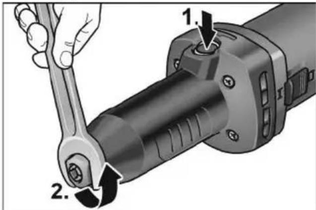 Flex DGE 8-32 - Montaggio e sostituzione delle mole - 1