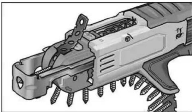 Flex DW 45 18.0-EC - Remove the screw magazine: - 4