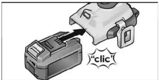 Flex DD 4G 18.0-EC - Introducir/cambiar la batería - 1