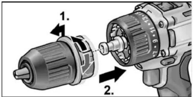 Flex DD 2G 10.8-EC - Montaža - 1