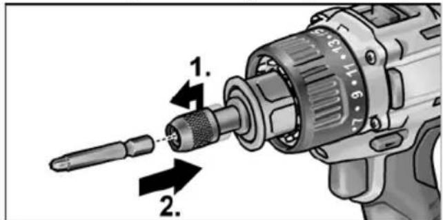 Flex PD 2G 10.8-EC - Inzetten van het gereedschap - 1