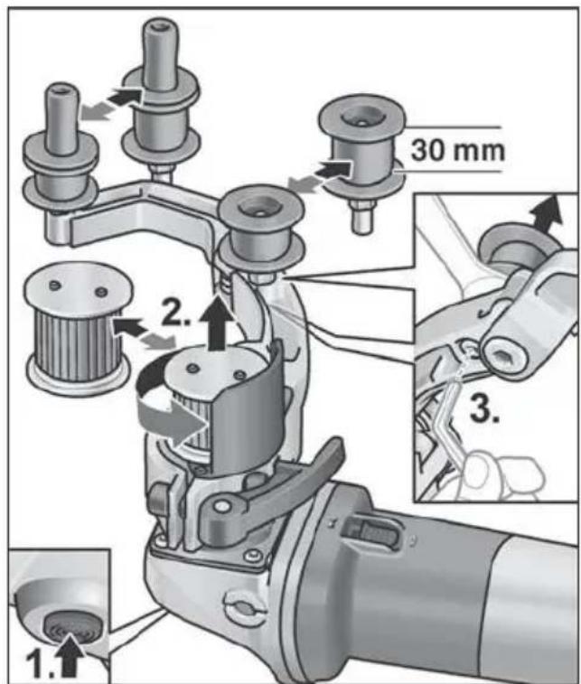 Flex BRE 8-4 INOX Set - Piedziñas rullitis: - 1