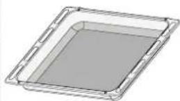 WHIRLPOOL OMSK58RU1SB - GRELHA METÁLICA TABULEIRO COLETOR \* TABULEIRO PARA ASSAR \* - 2