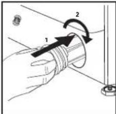 WHIRLPOOL BI WMWG 91485 EU - Cleaning the water filter / draining residual water - 5