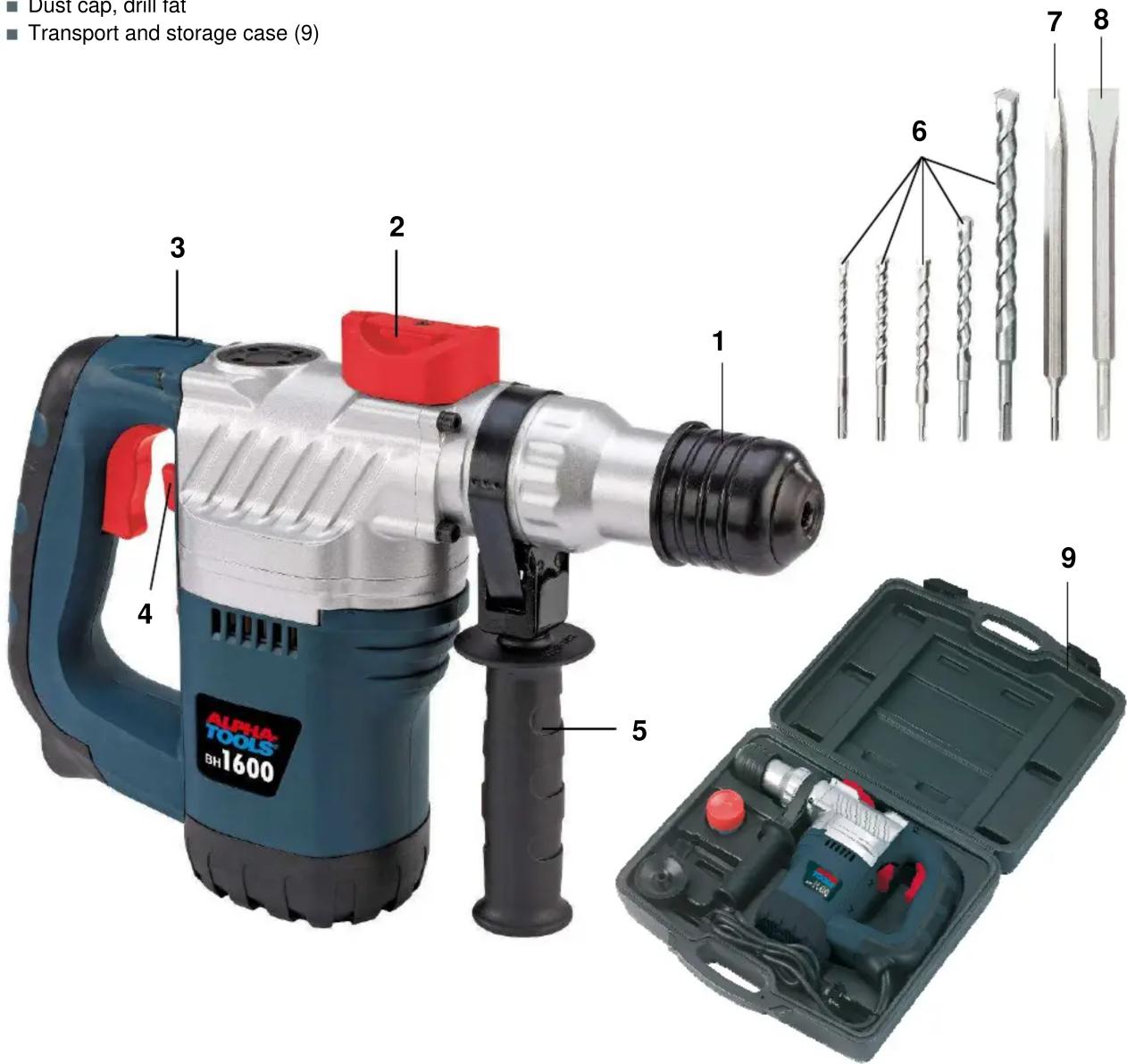 Alpha Tools BH 1600 - Technical Data - 1
