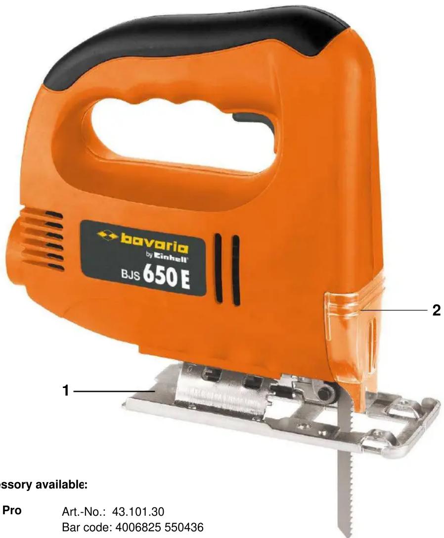 Bavaria by Einhell BJS 650 E - Technical Data - 1