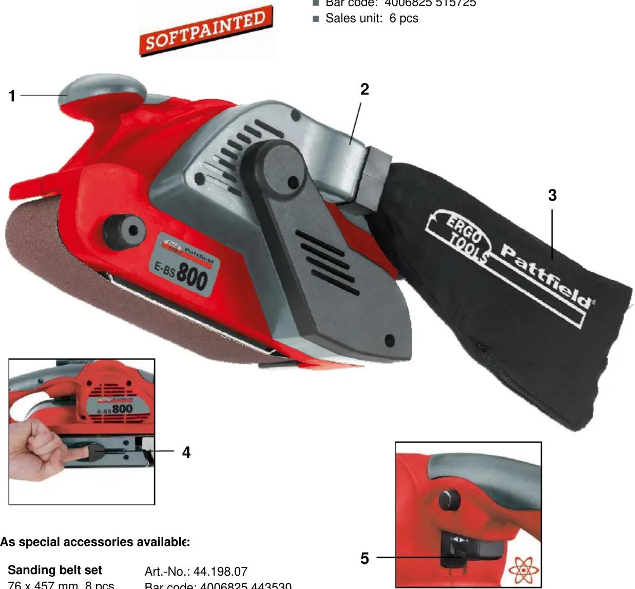 Ergotools Pattfield E-BS 800 - Logistic Data: - 1