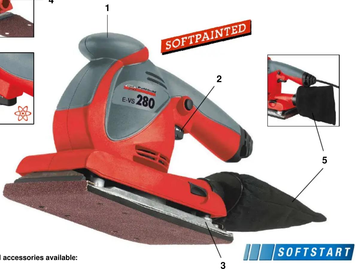 Ergotools Pattfield E-VS 280 - As special accessories available: - 1