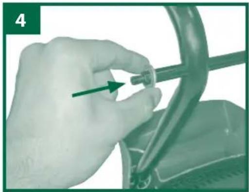 Gardenline GLGH 2440 - Achse und Räder montieren (Bild 3-9) - 1