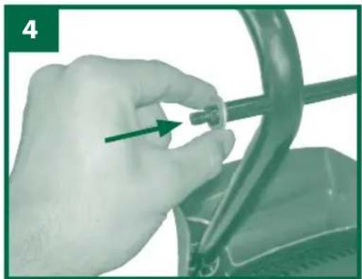 Gardenline GLGH 2440 - Montaggio di asse e ruote (Fig. 3-9) - 1