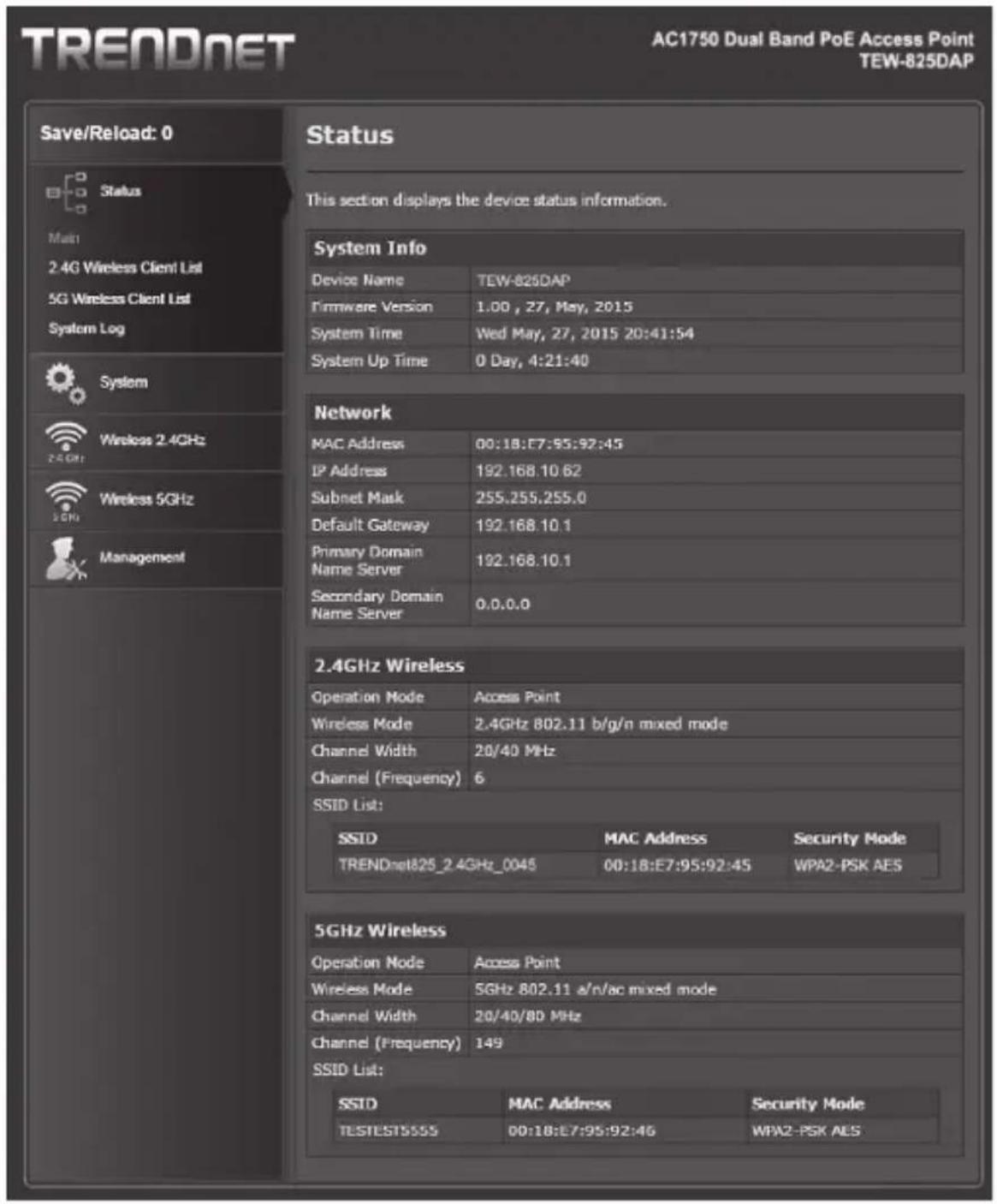 TRENDNET TEW-825DAP - Utilitaire de gestion de PA - 9