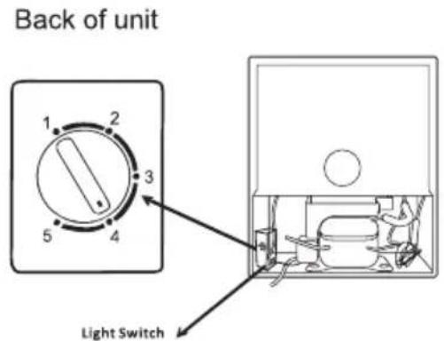 Create RETRO FRIDGE 48L - ADJUSTING THE THERMOSTAT - 1