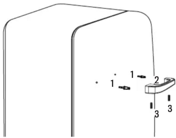 Create RETRO FRIDGE 48L - ANBRINGEN DES TÜRGRIFFS - 1