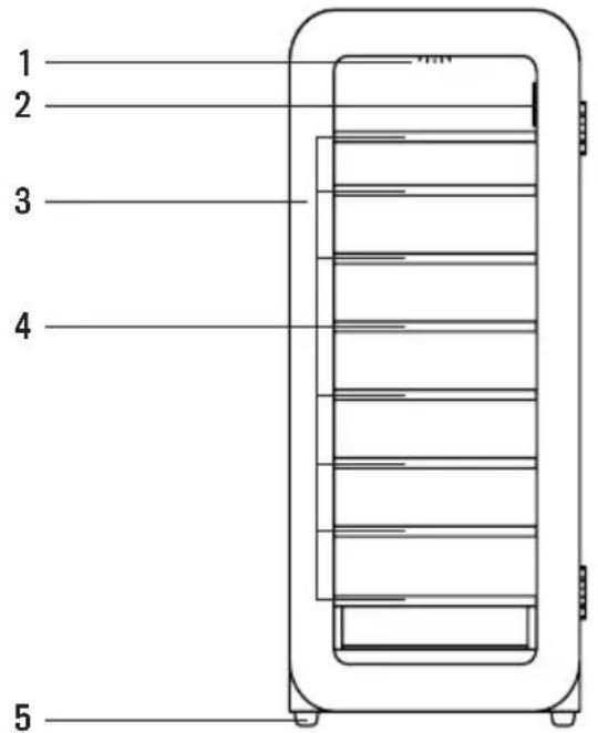 Create WINECOOLER RETRO XXL - ONDERDELEN LIJST - 1