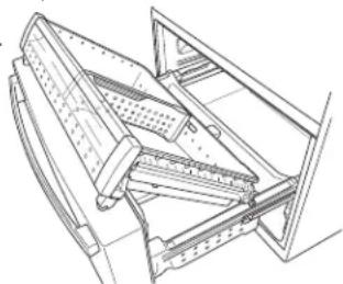 GE PGD29BYTFS - VUELVA A INSTALAR LAS CANASTAS DEL FREEZER - 1