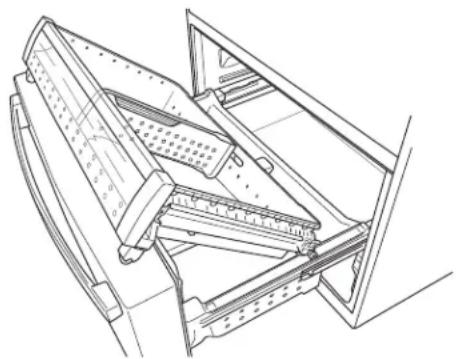 GE PGD29BYTFS - RE-INSTALL FREEZER BASKETS - 1