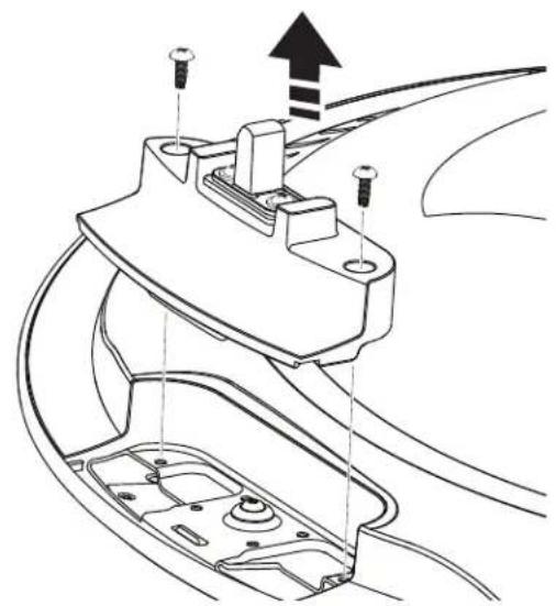 GE PFW870SPVRS - 4REMOVE THE DOOR STRIKER ASSEMBLY AND REPLACE ON THE OPPOSITE SIDE - 1