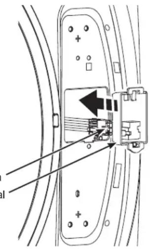 GE PFW870SPVRS - VUELVA A CONECTAR EL CONECTOR DE LA CLAVIJA DESDE LA LAVADORAY REEMPLACE EL SUSPENSOR DE LA TERMINAL - 1