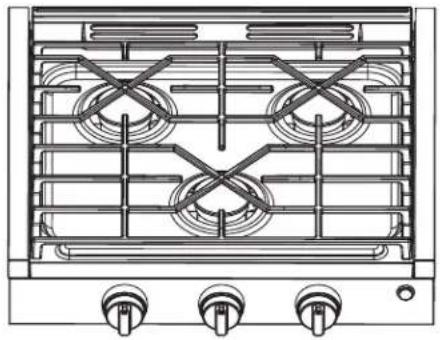 GE Profile PLU612EWSB - Rangetop Grate Orientation - 2