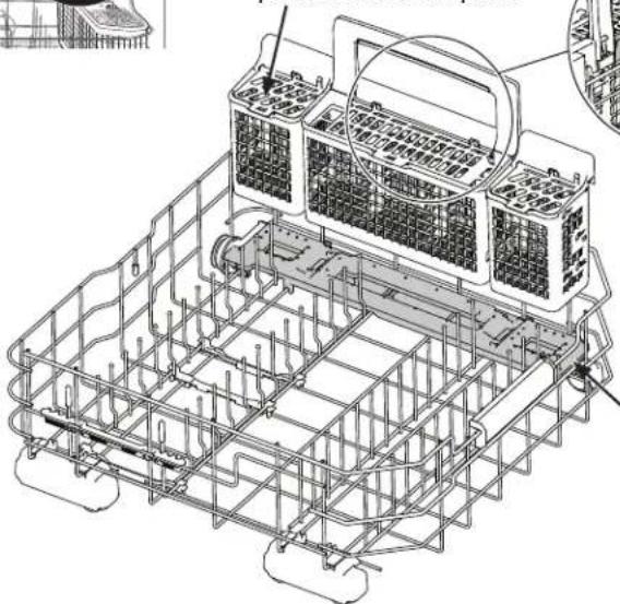GE PDP755SYVFS - Chorros de Agua para la Limpieza Profunda de Utensilios de Plata (en algunos modelos) - 2