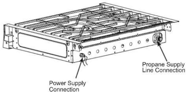 GE Profile PLU621DWBB - GAS AND POWER SUPPLY INSTALLATION LOCATIONS - 2
