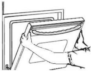 GE Profile PLD617EWSB - To Remove the Door: - 2