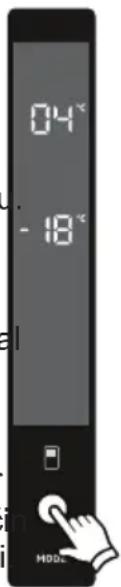 AEG ORC6M481EX - Nastavitve temperature zamrzovalnika - 1