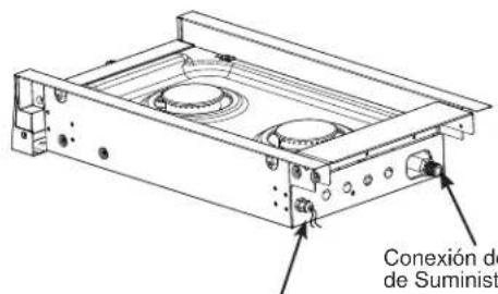 GE Profile PLU612RWSS - UBICACIONES PARA LA INSTALACIÓN DE LOS SUMINISTROS DE GAS Y CORRIENTE - 1