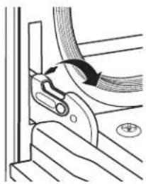 GE Profile PLD617RWSS - Pour retirer la porte : - 1