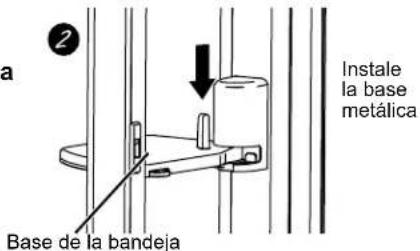 GE PAD28BYTFS - Para colocar la bandeja giratoria en la puerta: - 1