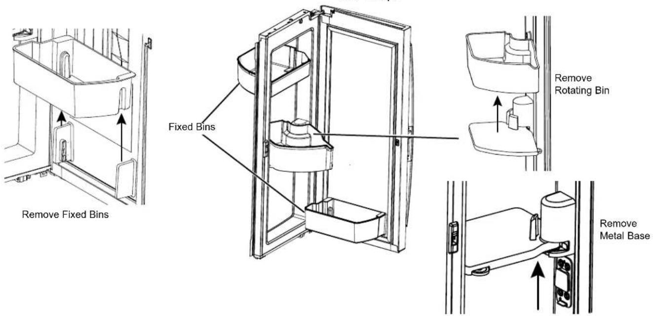 GE PAD28BYTFS - ROTATING BIN: - 1