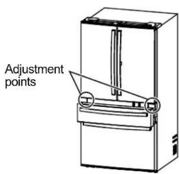 GE PAD28BYTFS - LEVEL THE REFRIGERATOR DOORS - 2