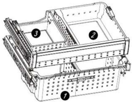 GE PAD28BYTFS - Canasta y Cajón del Freezer - 1