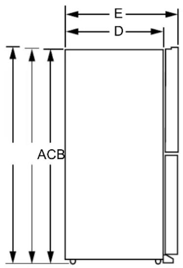 GE PAD28BYTFS - DIMENSIONS - PAD Models - 1