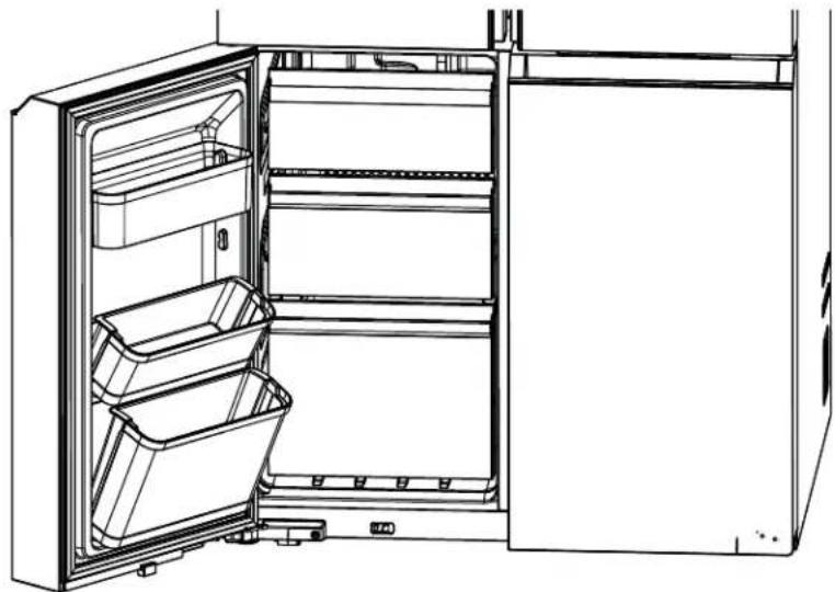 GE PAD28BYTFS - Estante de la Puerta del Freezer - 1