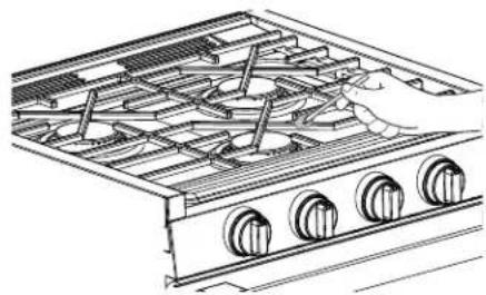 GE Profile PLD621DWBB - Lighting the Cooktop Manually - 2