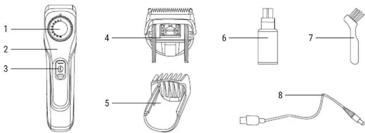 Create BARBER V800 PRO - ELENCO DELLE PARTI - 1