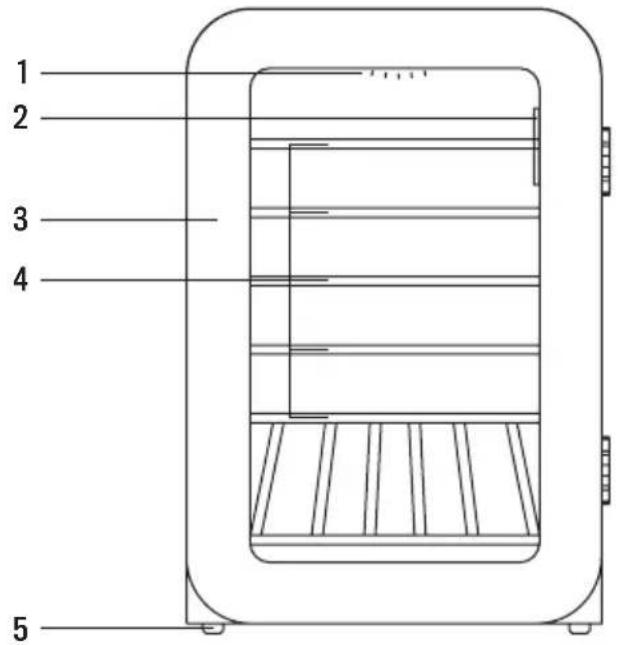 Create WINECOOLER RETRO XL - ONDERDELEN LIJST - 1