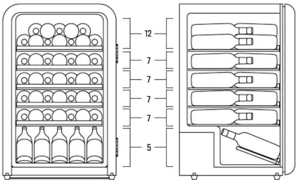 Create WINECOOLER RETRO XL - SCHEMA DE STOCKAGE - 1