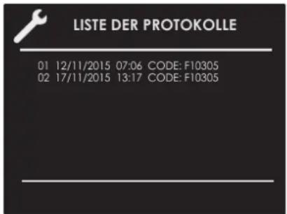 Fulgor Milano FCLSO 7510 TEM BK - Ereignisprotokoll - 1