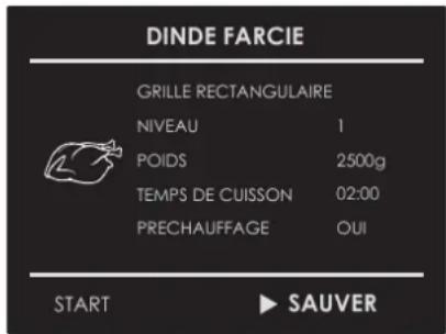 Fulgor Milano FCLSO 7510 TEM BK - Sauvegarder une recette personnalisée : - 3