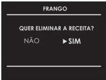Fulgor Milano FCLSO 7510 TEM BK - Apagar uma receita personalizada: - 1