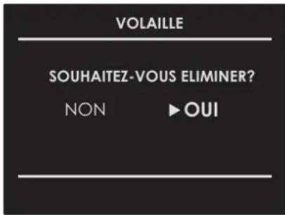 Fulgor Milano FCLSO 7510 TEM BK - Effacer une recette personnalisée : - 1