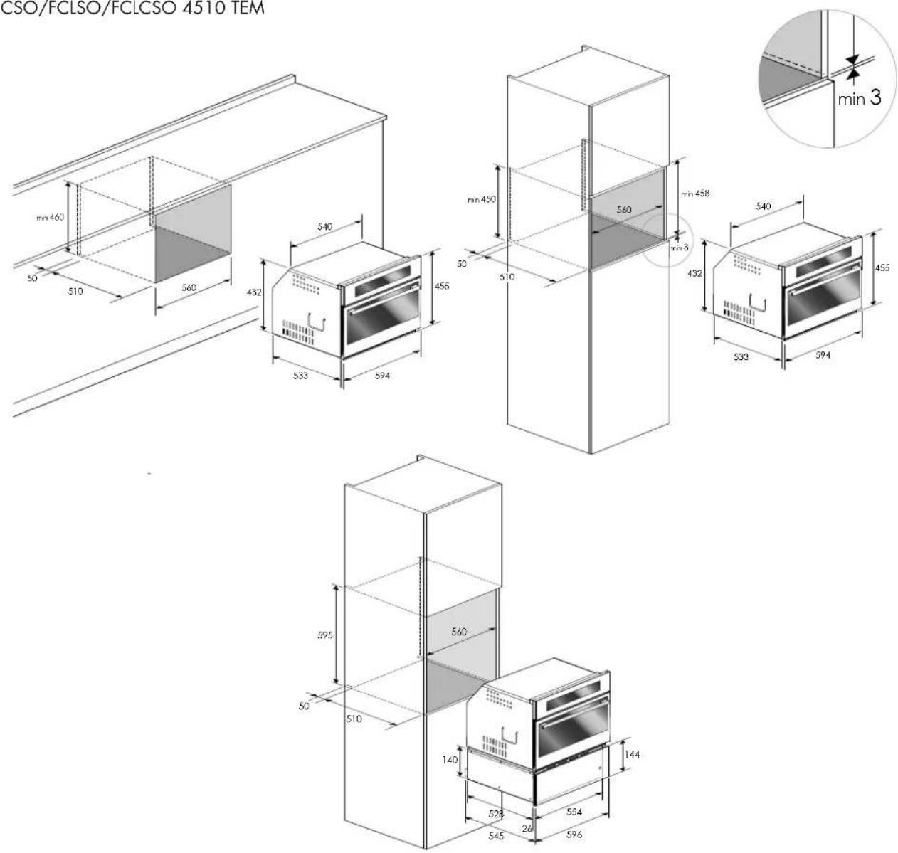 Fulgor Milano FCLSO 7510 TEM BK - WAARSCHUWING - 1
