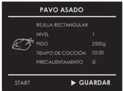 Fulgor Milano FCLSO 7510 TEM BK - Guardar una receta personalizada: - 3