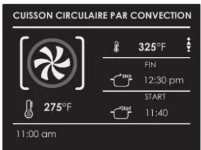 Fulgor Milano FCLSO 7510 TEM BK - Pour retarder le démarrage d'un mode temporisé - 1