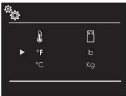 Fulgor Milano FCLSO 7510 TEM BK - Temperatuur en Gewicht - 1