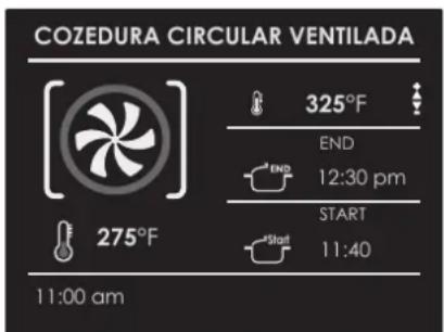 Fulgor Milano FCLSO 7510 TEM BK - Para atrasar o início de um modo temporizado - 1