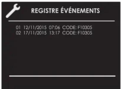 Fulgor Milano FCLSO 7510 TEM BK - Journal d'événements - 1