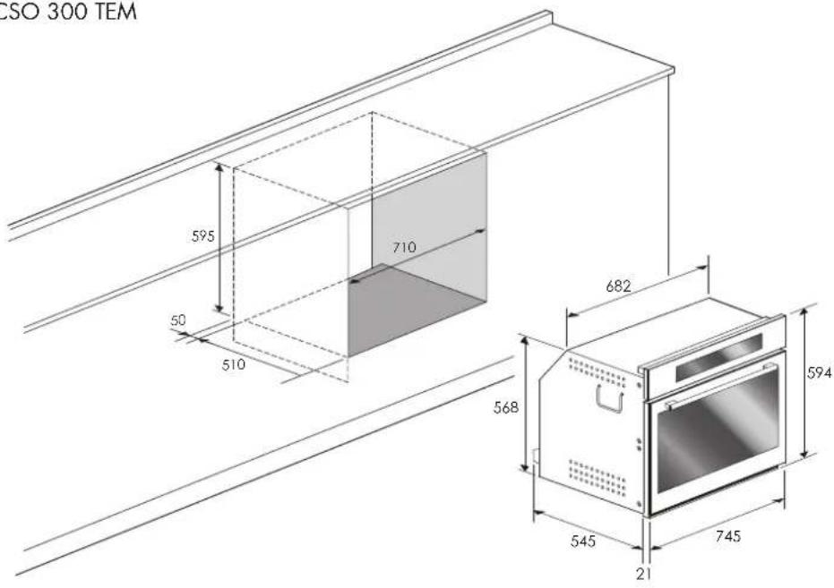 Fulgor Milano FCLSO 7510 TEM BK - ESPAÇO E DIMENSÕES 74,5 cm - 1